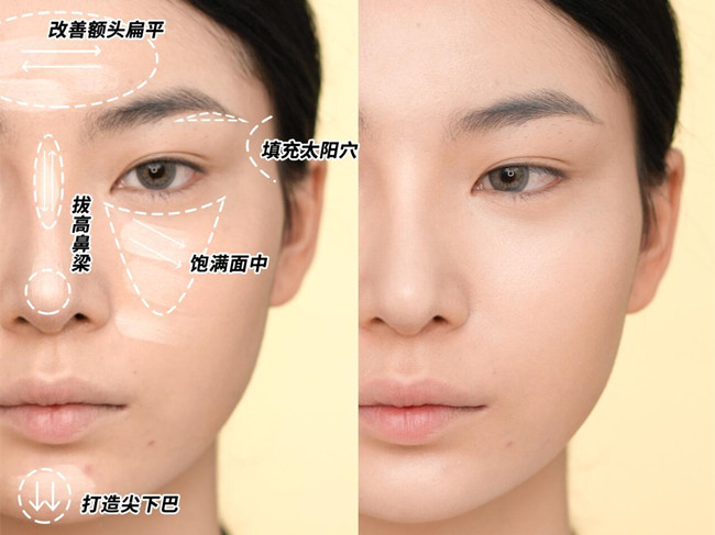 南寧美妝教學(xué)：光影化妝術(shù)教程，打造骨感臉